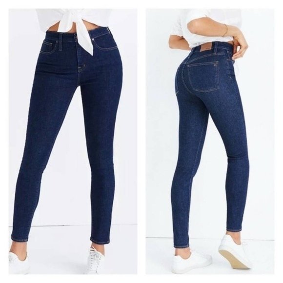 Madewell Denim - Madewell Skinny Skinny Dark Blue Stretch Denim Jeans Size 27
